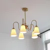 Lampadari Lampadario da sala da pranzo in ceramica in stile cinese Lampadario a led Lustro Cucina Cafe Ristorante Illuminazione Lampade a sospensione per camera da letto retrò