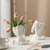 Vases Vase Dried Flowers Decorative Flower Pot Living Room Decoration Modern