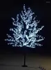 Kerstdecoraties 1,5 m 1,8 m glanzende LED Cherry Blossom Tree Lighting Waterproof Tuin Landschap Decoratielamp voor bruiloftsfeest Chrisma