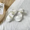 Sandals Sandalias de Cuero Imitacion Para Mujer Zapatos Planos deportivos a la moda joker con plataforma romana ins verano 2023