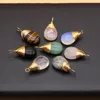 ペンダントネックレス天然石水滴形状宝石の魅力的な宝石のための魅力的な魅力DIYブティックブレスレットネックレスアクセサリーを作る