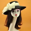 Copricapo Cappello Nero Elegante fiocco britannico Copricapo da sposa Matrimonio