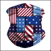 Designer máscaras EUA bandeira nacional bandeira externa escudo magia neckerchief masculto sneco snood bandana entrega home sardard housekee o dhdht