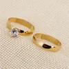 Fedi nuziali Bangrui 2023 Stile moda 2 pezzi Set di anelli Gioielli da donna Dito color oro per uomini/donne