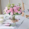 Fleurs décoratives Artificielle Blanc Soie Petite Boule Oeillet Pour La Maison El Mariage De Noël Chambre Décoration Haute Qualité Faux Plantes