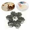 Moules de cuisson 9 pièces de Noël Flocon de neige Cookie Cutter Set en acier inoxydable Biscuits Moules Candy DIY Fondant Moule