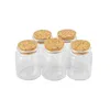 Storage Bottles 6 Pieces 47 60mm 60ml Cork Glass Bottle Stopper Spicy Jar Containers Spice Jars Vials DIY Craft