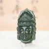 Collane a ciondolo naturale giada hetiana guanyin bodhisattva head gioielleria fortunata sicurezza auspicante amuleto pendenti bene