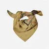 Lenços de 53 cm estilo chinês you chun luxury mulher lenço de seda bandana bandana Four Seasons Hijab para bolsas adultas de pescoço muçulmano