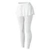 Active Pants Seamless Women White Solid Color Yoga PabtsSports Workout Running Fitness Fast Dry Off Two Nine Mutes