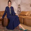 Etnische kleding Ramadan Eid geplooid Abaya Satin Dubai Avondjurken voor vrouwen Saudi Turkije Islam Pakistan Moslim lange jurk Kaftan Robe Kaftan