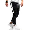 Calças masculinas Esportam tornozelo amarrado esportivo streetwear Lace-up Mid Rise Troushers Sortpants Men para ao ar livre