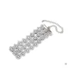 Girocolli Colletto Tre file Collane con diamanti Accessori Forniture Collares Collana con ciondolo fiore sole Drop Delivery Gioielli pendenti Dh9Eg