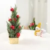 Decorazioni natalizie Mini Tree Mall Home Office Ornamenti da tavolo Articoli da regalo per bambini di felice anno