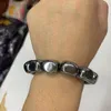 Strand Naturalne koraliki terahertz Bransoletka Energy Energy Bracelets DIY Biżuteria dla mężczyzny Woman hurtowa!