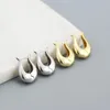 Orecchini a cerchio 925 Sterling Silver Statement Gold Punk Huggies per le donne European Hip Hop Party Goth Jewelry Ear Buckle AEZ83