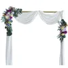 Flores decorativas de 2 peças adereços de casamento Arco artificial Arco Arco Garland Rosa decoração de fundo