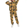 Kvinnors tvådelar Pants 2023 Jul Halloween 3D Mans träningsdräkter sportkläder mode tvådelar plus size hoody kostymer sport bär