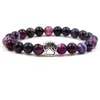 Chakra con perline Striscia di agata Bracciale con fili di pietra Bracciale con zampa di cane Artiglio di guarigione Energia Yoga Per uomo Donna Gioielli Regali Drop Delive Dhoei