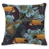 Pillow /Decorative Decor Case Tropical Style Bird Animal Parrot S Cover Custom 18inches Print Linen Sofa Home PillowCu