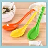 Cucchiai 300 pz/lotto Colorf Gancio Cucchiaio Melamina Ciotola Zuppa Miele Porridge Stoviglie Sn3143 Consegna Goccia Giardino di Casa Cucina Sala da Pranzo Bar F Dhsen