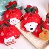 Decorações de Natal Grande ornamento Super Soft Eye Candy Saco requintado Papai Noel Elk