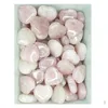 Stone Love Heart Turquoise Rose Quartz Natural Ornaments Hand Handle Pieces Diy Stones Necklace Accessories 20Mmx6Mm Drop Delivery Je Dh8Kp