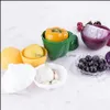 Other Kitchen Tools Fruit Vegetable Onion Green Pepper Garlic Shaped Food Containers Lemon Fruits Fresh Box Plastic Freshkee Refrige Ottd1