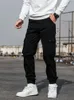 Men's Pants Military Style Men Casual Cargo Side Baggy Multi-Pockets Design Black Green Khaki Grey Cotton Ankle Banded Trousers 2023Men's