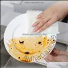 Other Kitchen Tools Dishwashing Cloth Wholesale Household Nonstick Oil Rag Bamboo Fiber Degreasing Cleaning Lazy Absorbent Drop Deli Otpvf