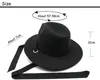 Retro Fedora Hat Men Men Men Panama Jazz Cap com banda Autumn Winter Felt Hats Black Top Caps TRILBY