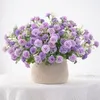 Decorative Flowers 1 Bundle Silk European Small Clove Carnations Artificial Wholesale Home Rose Peony Wedding Bouquet