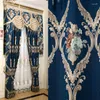 Curtain High-end Curtains For Living Room Bedroom Luxury European-style Chenille Jacquard Thickening High Shading Window
