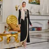 Roupas étnicas miçangas vestido muçulmano robe hijab robe islâmico Dubai, vestido de noite Saudi, vestido de noite turco modesto casual roupas casuais