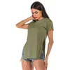 T-shirts pour femmes Chemise à col rond pour femmes T-shirt décontracté à manches courtes Tops amples Vêtements