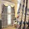 カーテンヨーロッパスタイルの雰囲気リビングルームのための豪華な寝室の窓コルティナパララサラ