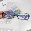 Óculos de sol 2023 senhoras TR90 Impressão de moda anti-azul óculos clássicos leves