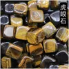 Stone 16mm Cubic Block Staty Natural Carved Decoration Quartz Hand Polished Healing Crystal Reiki Trinket Presentrum Ornament Drop D DH01F