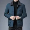 Parka en coton pour hommes, veste d'hiver rembourrée, manteau chaud pour hommes, manteaux avec fermeture éclair, Parkas pour adolescents