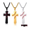 Party Favor Necklace Men Baseball Cross Pendant Jewelry Explosion Hip Hop Rap Style Creative Dhs Drop Delivery Home Garden Festive S Otmkq