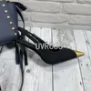 Sandały 2023 Spring Metal Winted High Heels Damskie szpilki pojedyncze buty