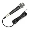 Microphones 6.35mm prise microphone filaire unidirectionnel micro à bobine mobile dynamique portable 60-16KHZ pour mélangeur DVD KTV