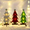 Decorações de Natal Presentes pendurados Tabel Tree Tree Light Mini LED LED Pequenos suprimentos festivos de festa para o ano