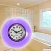 Horloges murales Salle de bain Douche Horloge Silencieuse Non-Ticking Mode Ventouse pour Patio Cuisine Home DecorWall