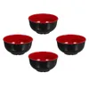 Tigelas 4pcs Noodle Sopa Sopa Salad Recipiente de salada de estilo japonês que serve Frutas de jantar de festa de Páscoa de Melamina