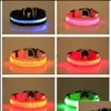 Collari per cani Guinzagli Collare per animali domestici in nylon a led Luce notturna di sicurezza Lampeggiante Bagliore al buio Guinzaglio piccolo Consegna a goccia Forniture per giardino domestico Otv2G