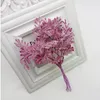 Decorative Flowers 6pcs/bundle Christmas Decoration Plant Wreath Wedding Flower Handmade Diy Gift Box Accessories Artificial