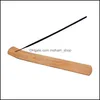 Fragrance Lamps Natural Plain Wood Incense Stick Ash Catcher Burner Holder Wooden Sticks Holders Home Decoration Wholesale 232 G2 Dr Ot2En