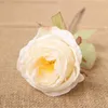 Decorative Flowers & Wreaths Single Silk Rose Artificial Flower Decoration Home Bride DIY Holding Fake Accessories Wedding El Office Bedroom