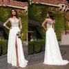 Casual jurken Aankomst Mermaid Wedding 2023 Lace Elegant Robe de Soire Mariage bruidsmeisjes borduurg jurk Vestidos noiva